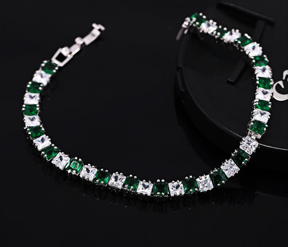 AAA Zircon Bracelet 💎 18K Real Platinum Plated Women’s Luxury Hand Jewelry | Elegant High-Grade Gift