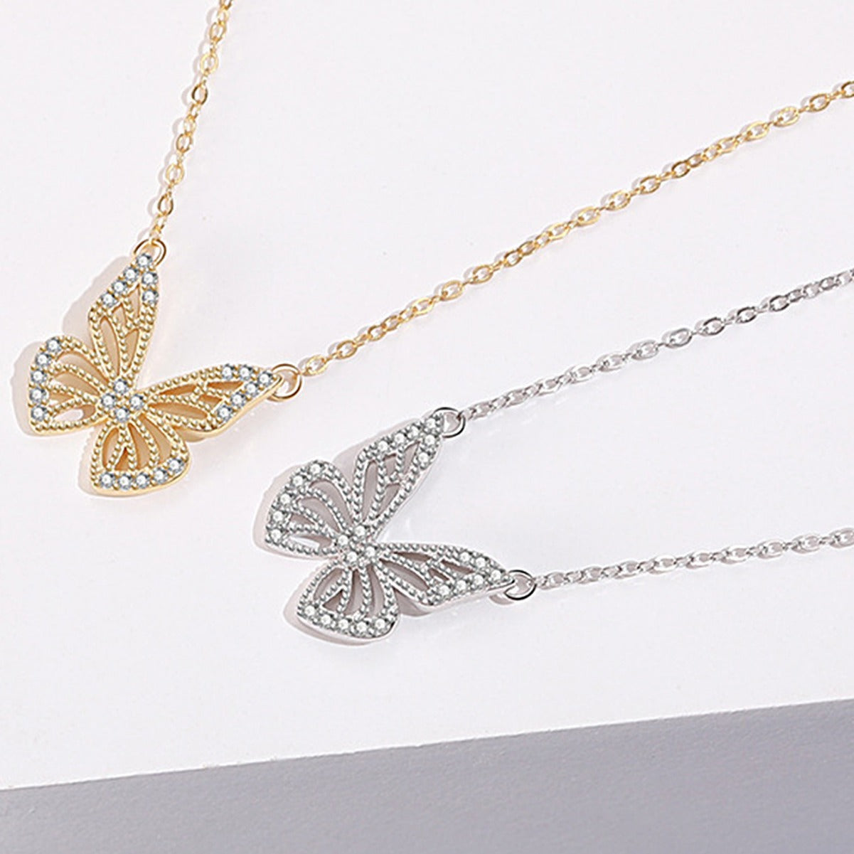 Cross-border Explosives S925 Sterling Silver New Butterfly Necklace ALSN003