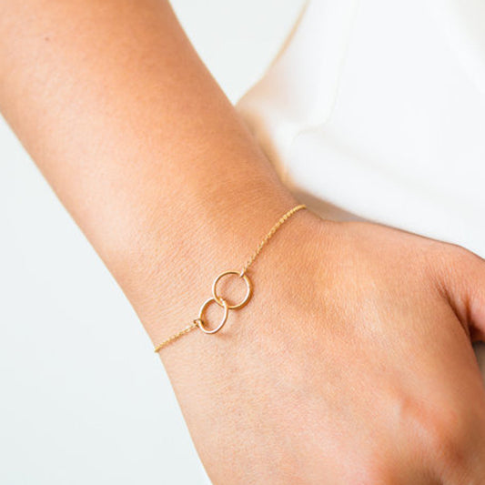 European And American Cross-border New Fashion Simple Jewelry Metal Open Ring Bracelet Valentine's Day Gift Bracelet
