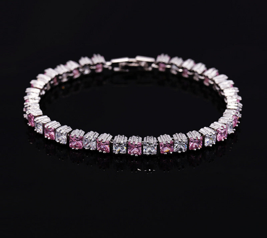 AAA Zircon Bracelet 💎 18K Real Platinum Plated Women’s Luxury Hand Jewelry | Elegant High-Grade Gift