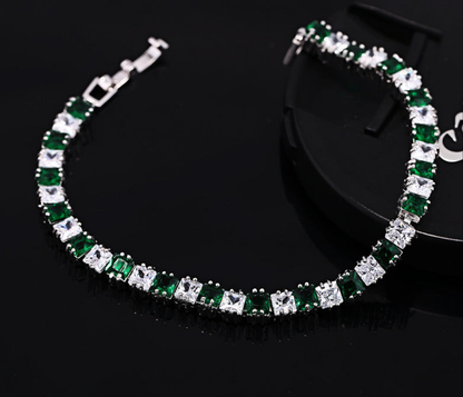 AAA Zircon Bracelet 💎 18K Real Platinum Plated Women’s Luxury Hand Jewelry | Elegant High-Grade Gift