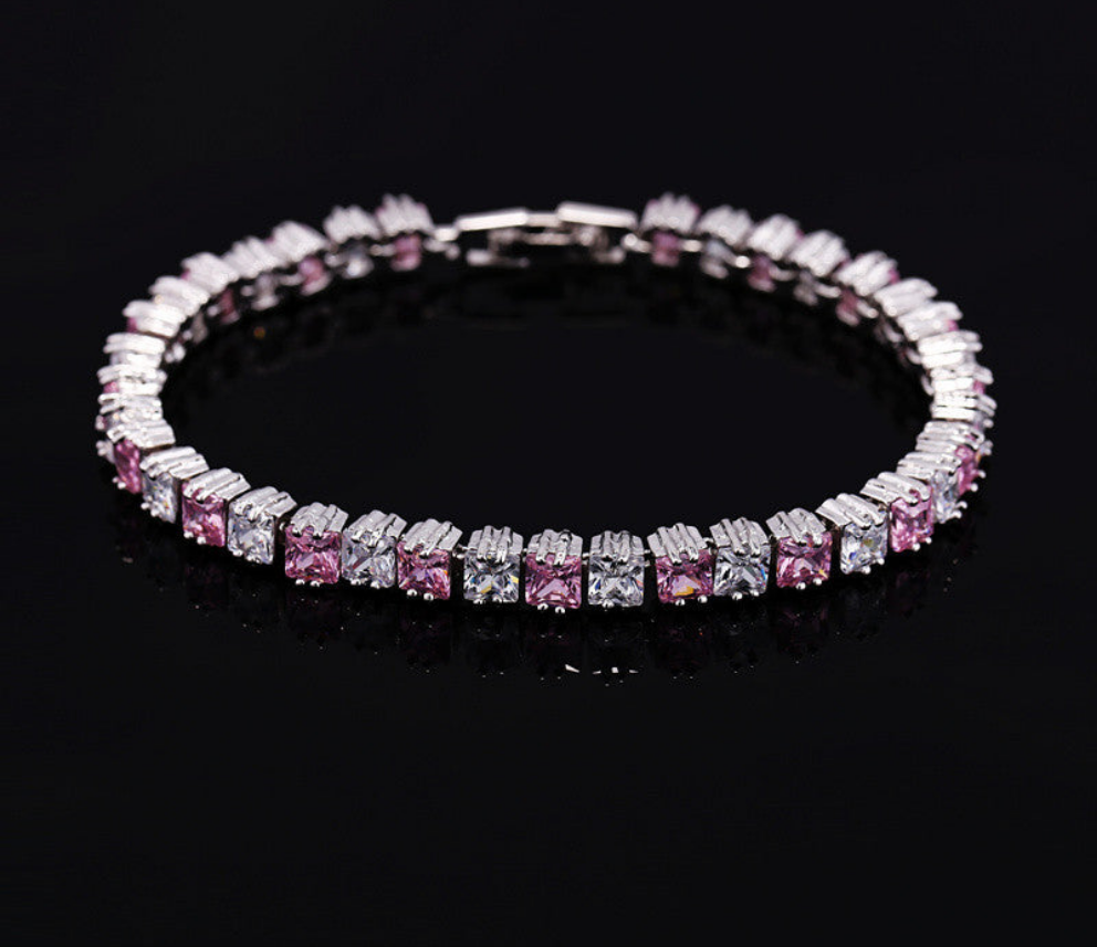 AAA Zircon Bracelet 💎 18K Real Platinum Plated Women’s Luxury Hand Jewelry | Elegant High-Grade Gift