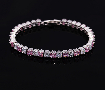 AAA Zircon Bracelet 💎 18K Real Platinum Plated Women’s Luxury Hand Jewelry | Elegant High-Grade Gift