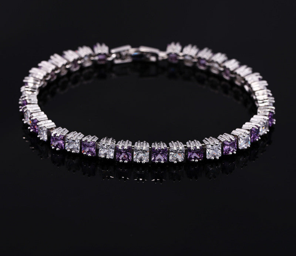AAA Zircon Bracelet 💎 18K Real Platinum Plated Women’s Luxury Hand Jewelry | Elegant High-Grade Gift