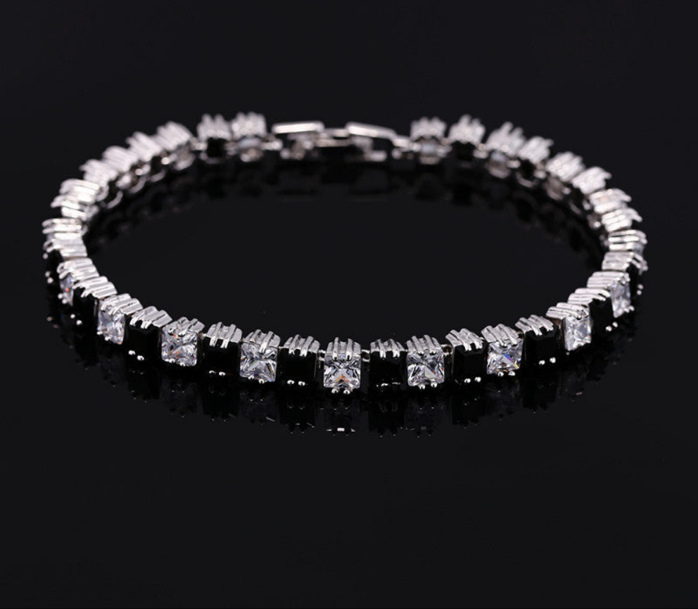 AAA Zircon Bracelet 💎 18K Real Platinum Plated Women’s Luxury Hand Jewelry | Elegant High-Grade Gift