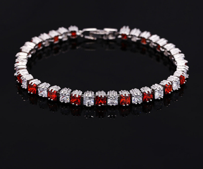 AAA Zircon Bracelet 💎 18K Real Platinum Plated Women’s Luxury Hand Jewelry | Elegant High-Grade Gift