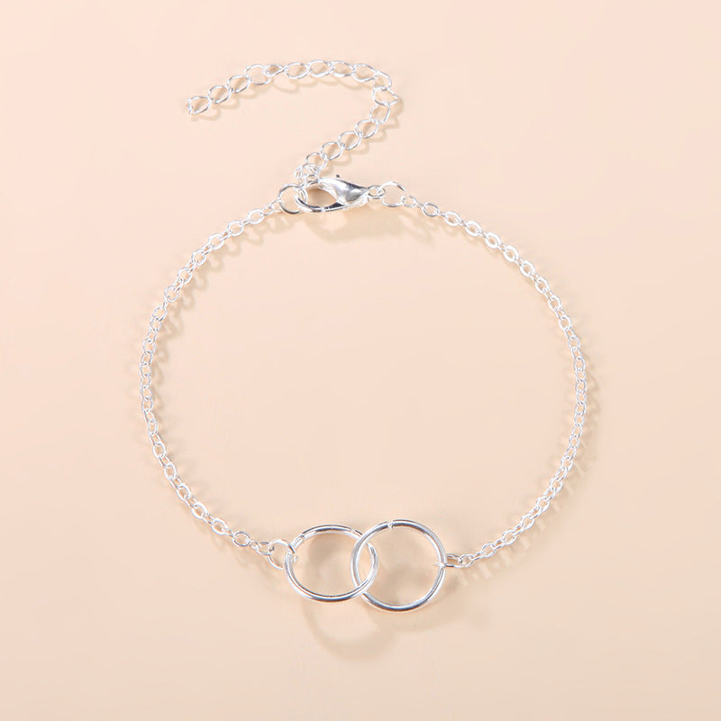 European And American Cross-border New Fashion Simple Jewelry Metal Open Ring Bracelet Valentine's Day Gift Bracelet