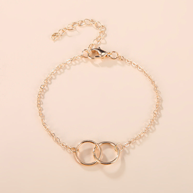 European And American Cross-border New Fashion Simple Jewelry Metal Open Ring Bracelet Valentine's Day Gift Bracelet