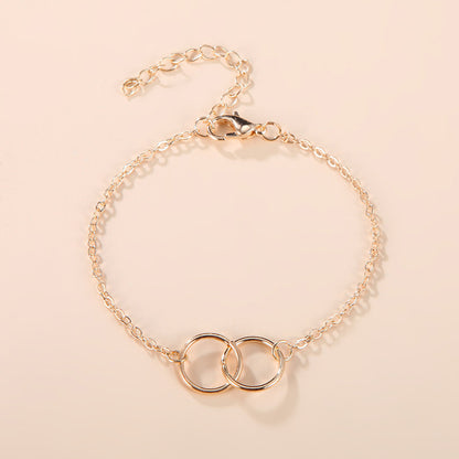 European And American Cross-border New Fashion Simple Jewelry Metal Open Ring Bracelet Valentine's Day Gift Bracelet